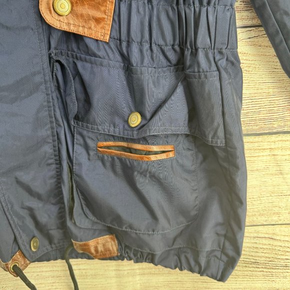 Vintage Ossi Skiwear Hooded‎ Snow Jacket Men's Size Medium Blue/Brown - Picture 4 of 16